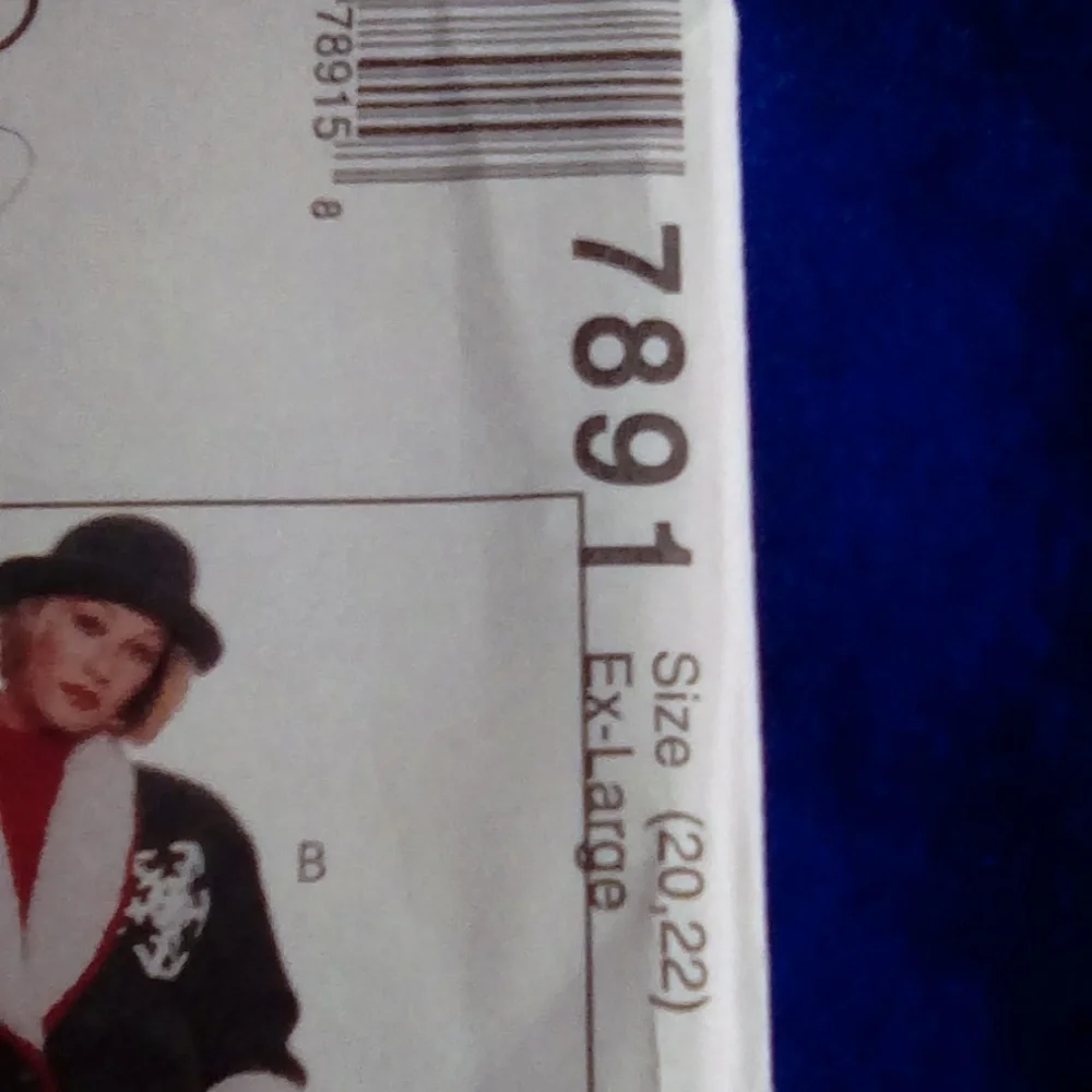 McCall's 7891 Misses Coat Hat Scarf sz 20-22